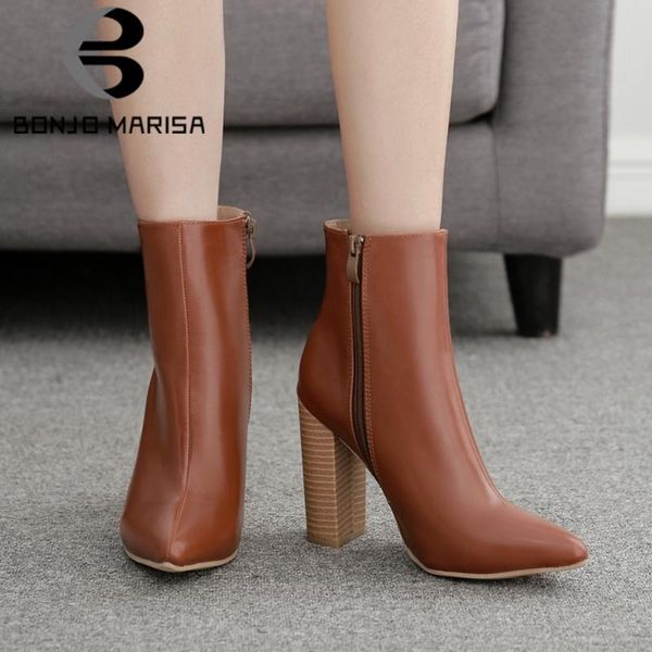 boots bonjomarisa brand girls pointed toe ankle zipper solid design sewing casual women autumn fashion shoes woman, Black
boots bonjomarisa brand girls pointed toe ankle zipper solid design sewing casual women autumn fashion shoes woman, Black