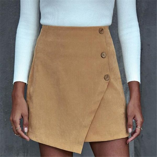 women irregular a-line skirt spring and summer autumn adults solid color skirt with decorative buttons party club wear skirts, Black
women irregular a-line skirt spring and summer autumn adults solid color skirt with decorative buttons party club wear skirts, Black