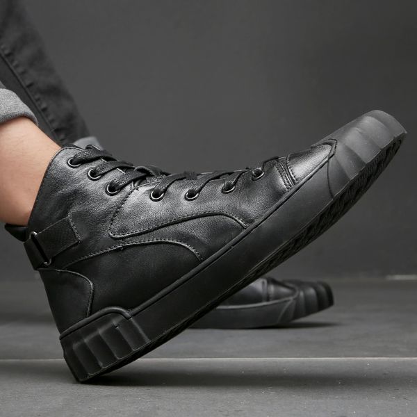 2019 autumn and winter men casual shoes hip-hop highloafers spring autumn men moccasins shoes genuine leather men's flats shoes t200610, Black
2019 autumn and winter men casual shoes hip-hop highloafers spring autumn men moccasins shoes genuine leather men's flats shoes t200610, Black