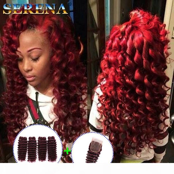 peruvian 99j deep curly hair weft human hair bundles with lace closure deep wave wine red peruvian hair weaves monogolian kinky curl, Black;brown
peruvian 99j deep curly hair weft human hair bundles with lace closure deep wave wine red peruvian hair weaves monogolian kinky curl, Black;brown