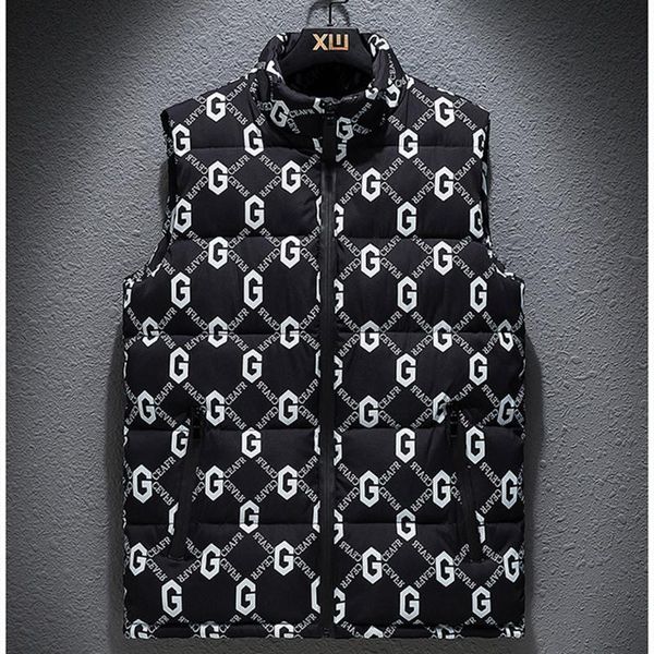 2020 new autumn winter letter waistcoat for men with standing collar and slim-fitting coat for men with down cotton trend vest, Black;white
2020 new autumn winter letter waistcoat for men with standing collar and slim-fitting coat for men with down cotton trend vest, Black;white