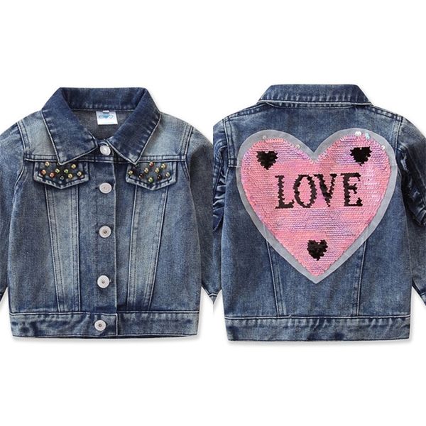 kids denim jacket baby long sleeve denim jacket fashion letters sequined coats autumn girls jeans baby outerwear children clothes g12604, Blue;gray 
kids denim jacket baby long sleeve denim jacket fashion letters sequined coats autumn girls jeans baby outerwear children clothes g12604, Blue;gray