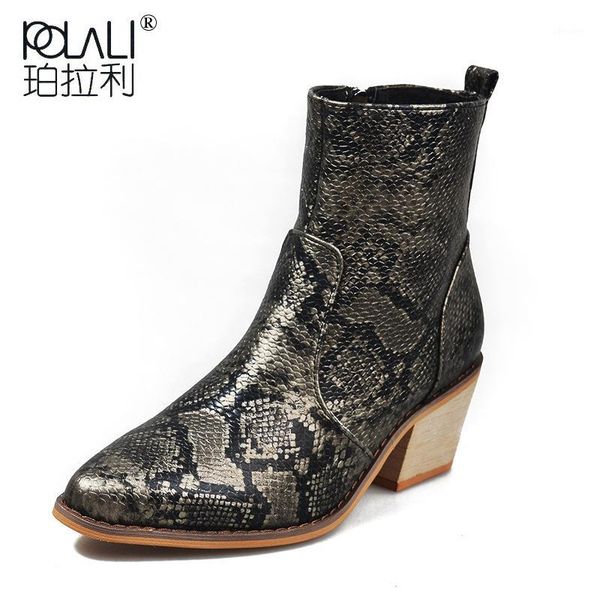 polali 2019 new women's boots snake pattern large size pointed lace european and american style women's fashion boots mjuer1, Black
polali 2019 new women's boots snake pattern large size pointed lace european and american style women's fashion boots mjuer1, Black