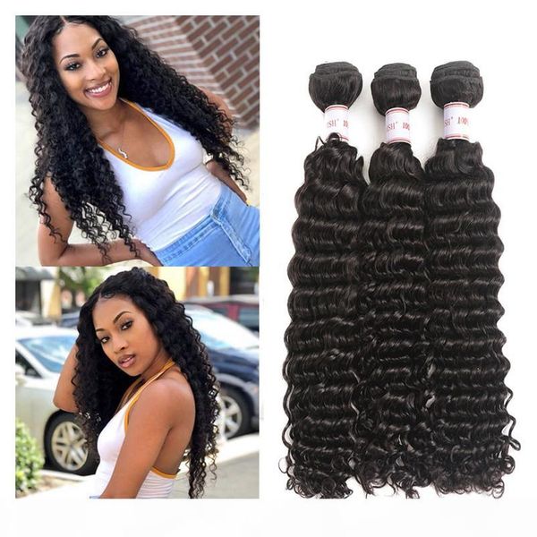 grade 8a malaysian deep wave human hair bundles 100% unprocessed malaysian deep wave 3 bundles human hair weaves, Black 
grade 8a malaysian deep wave human hair bundles 100% unprocessed malaysian deep wave 3 bundles human hair weaves, Black