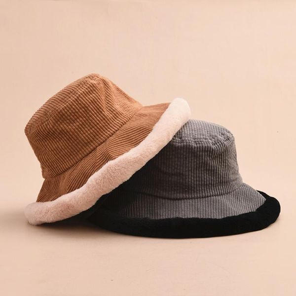 maxsiti u autumn and winter hats vintage corduroy splicing plush bucket hats, Blue;gray
maxsiti u autumn and winter hats vintage corduroy splicing plush bucket hats, Blue;gray