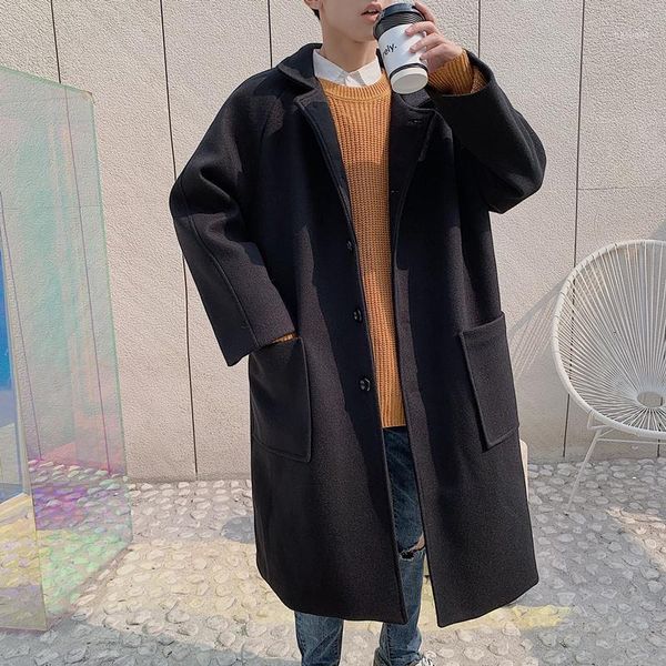 2020 autumn and winter new korean version of the european and american long section fashion casual lapel coat1, Black
2020 autumn and winter new korean version of the european and american long section fashion casual lapel coat1, Black