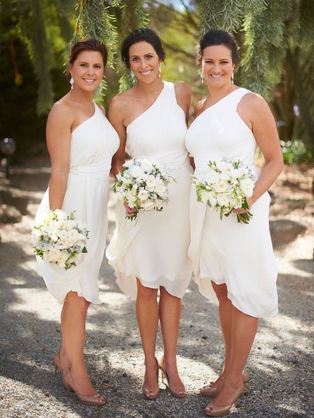 new design one shoulder unique a line bridesmaid dress for wedding party maid of honor gowns custom made, White;pink
new design one shoulder unique a line bridesmaid dress for wedding party maid of honor gowns custom made, White;pink