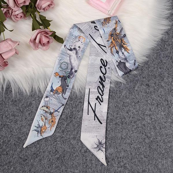 new arrival scorpion antelope print silk-like riband scarves small ribbon hair band letter bags scarf belt multi choker blx3, Blue;gray
new arrival scorpion antelope print silk-like riband scarves small ribbon hair band letter bags scarf belt multi choker blx3, Blue;gray