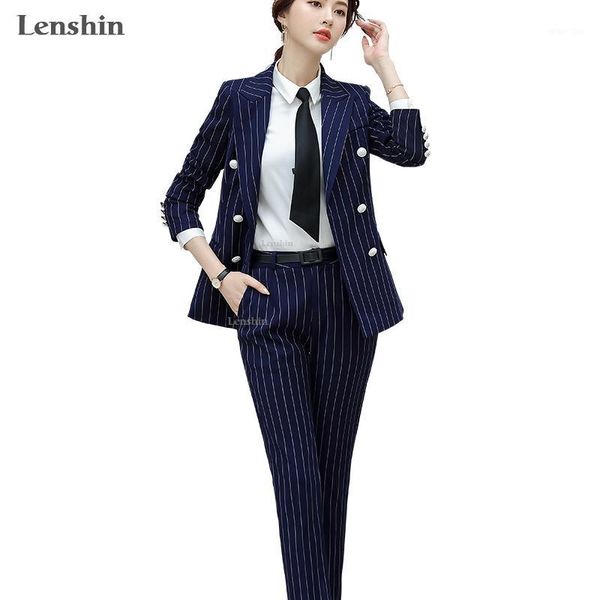 lenshin 2 piece set striped formal pant suit soft and comfortable blazer office lady uniform designs women business1, White;black
lenshin 2 piece set striped formal pant suit soft and comfortable blazer office lady uniform designs women business1, White;black