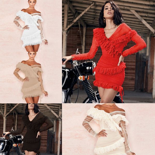 deerlady long sleeve off the shoulder dress summer 2020 white lace dress bodycon celebrity club party dresses women evening 81cm h1210, Black;gray
deerlady long sleeve off the shoulder dress summer 2020 white lace dress bodycon celebrity club party dresses women evening 81cm h1210, Black;gray