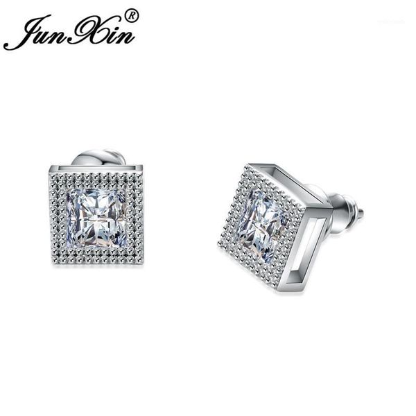 junxin vintage square stud earrings for women silver color zircon rainbow birthstone white/purple earrings1, Golden;silver
junxin vintage square stud earrings for women silver color zircon rainbow birthstone white/purple earrings1, Golden;silver