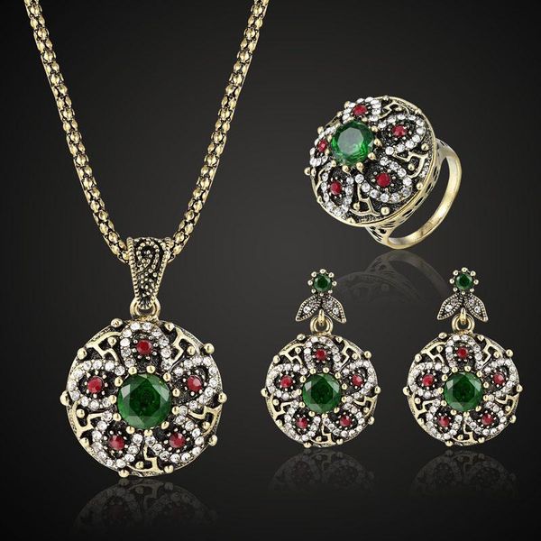 zlxgirl jewelry vintage green rhinestone wedding pendant earring jewelry sets women's flower necklace brincos bridal accessories, Silver
zlxgirl jewelry vintage green rhinestone wedding pendant earring jewelry sets women's flower necklace brincos bridal accessories, Silver