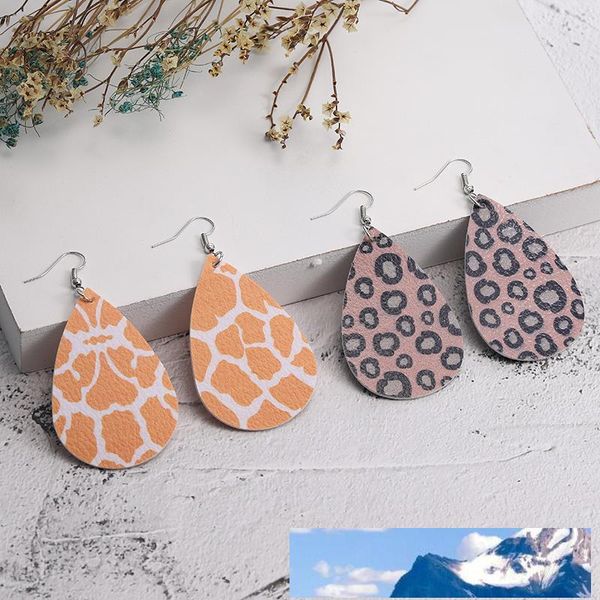 chirstmas fashion waterdrop pu leather dangle earring personalized design leopard zebra stripes double side jewelry statement earrings, Silver
chirstmas fashion waterdrop pu leather dangle earring personalized design leopard zebra stripes double side jewelry statement earrings, Silver