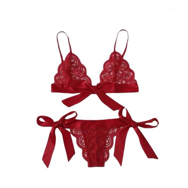 bras sets women's lingerie set scalloped trim tie side lace bra and panty two-piece suit for wedding nights honeymoon1, Red;black
bras sets women's lingerie set scalloped trim tie side lace bra and panty two-piece suit for wedding nights honeymoon1, Red;black