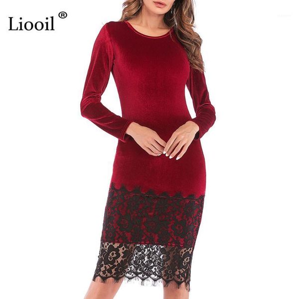 liooil robe black lace velvet dress 2019 spring casual womens clothing wine red green female midi bodycon party dresses1, Black;gray
liooil robe black lace velvet dress 2019 spring casual womens clothing wine red green female midi bodycon party dresses1, Black;gray