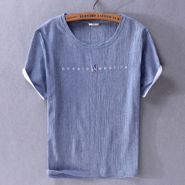 summer new men's solid loose short-sleeved t-shirt linen fashion trend men casual cotton t shirt chemise kg-1539, White;black
summer new men's solid loose short-sleeved t-shirt linen fashion trend men casual cotton t shirt chemise kg-1539, White;black