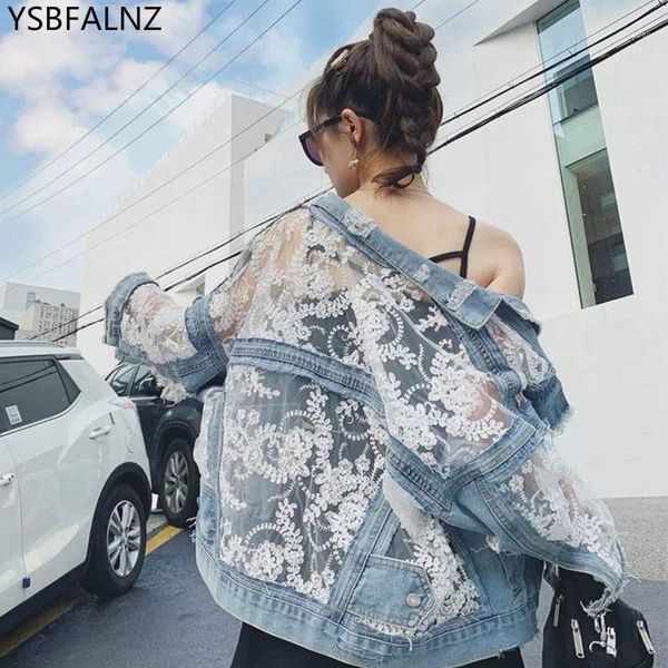 women jean jacket loose all-match lace splice short denim coat thin section single-breasted flowers blue korean jaqueta feminina1, Black;brown
women jean jacket loose all-match lace splice short denim coat thin section single-breasted flowers blue korean jaqueta feminina1, Black;brown