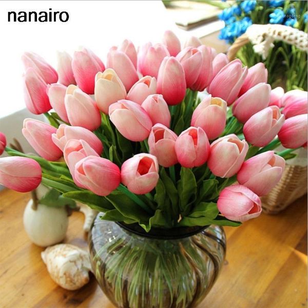 10pcs/lot pu tulip artificial flowers bouquet decorative silk flowers wedding indoor holiday decoration latex fake flower1 
10pcs/lot pu tulip artificial flowers bouquet decorative silk flowers wedding indoor holiday decoration latex fake flower1
