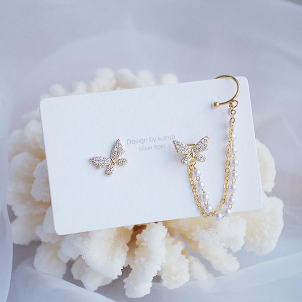 stud romantic cute butterfly earrings for women r creativity luxury jewelry quality s925 needle micro inlaid zircon, Golden;silver
stud romantic cute butterfly earrings for women r creativity luxury jewelry quality s925 needle micro inlaid zircon, Golden;silver
