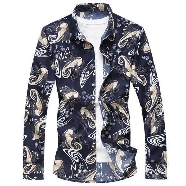 2021 men's shirt, long sleeve, , new floral fashion, spring fall, clothes. 27tb, White;black
2021 men's shirt, long sleeve, , new floral fashion, spring fall, clothes. 27tb, White;black