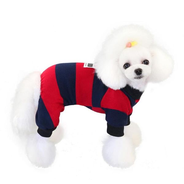 dog apparel pet striped jumpsuit t-shirt cat puppy coat pants autumn/winter clothes 3 colors drop
dog apparel pet striped jumpsuit t-shirt cat puppy coat pants autumn/winter clothes 3 colors drop