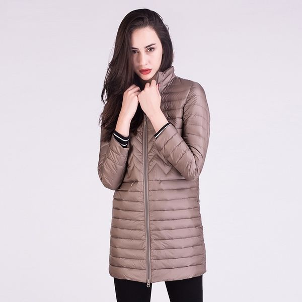 2021 new women long female winter warm coat women's ultra light white down jacket woman wave slim windbreaker coats 6uy0, Black
2021 new women long female winter warm coat women's ultra light white down jacket woman wave slim windbreaker coats 6uy0, Black
