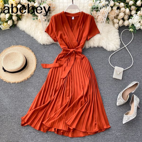 vintage slim v neck bandage pleated dress summer party midi long elegant dress vestido de festa women tunic dresses y0118, Black;gray
vintage slim v neck bandage pleated dress summer party midi long elegant dress vestido de festa women tunic dresses y0118, Black;gray