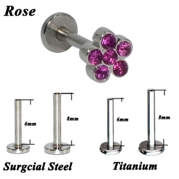 1pc g23 titanium&steel flower gem labret lip bar ring cubic zircon flower ear cartilage tragus helix piercing screw fit 16g q bbyzpg, Silver
1pc g23 titanium&steel flower gem labret lip bar ring cubic zircon flower ear cartilage tragus helix piercing screw fit 16g q bbyzpg, Silver