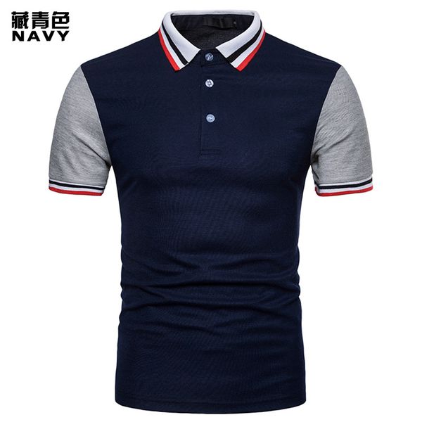 european and american spring and summer new fashion european code men's threaded collar short sleeve polot shirt for men, White;black
european and american spring and summer new fashion european code men's threaded collar short sleeve polot shirt for men, White;black