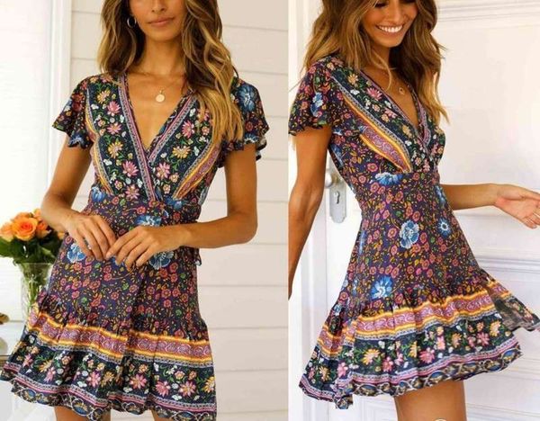 dress new 2019 bohemian print, Black;gray
dress new 2019 bohemian print, Black;gray