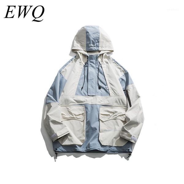 men's jackets ewq / men wear can 2021 spring fashion three-dimensional big pocket loose coat tide pullover large size jacket with hat y, Black;brown
men's jackets ewq / men wear can 2021 spring fashion three-dimensional big pocket loose coat tide pullover large size jacket with hat y, Black;brown
