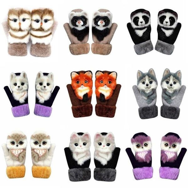 five fingers gloves plush padded animal mittens kid winter warm cute girl full fashion soft 22 * 11 cm/ 8.7 4.3 ", Blue;gray
five fingers gloves plush padded animal mittens kid winter warm cute girl full fashion soft 22 * 11 cm/ 8.7 4.3 ", Blue;gray