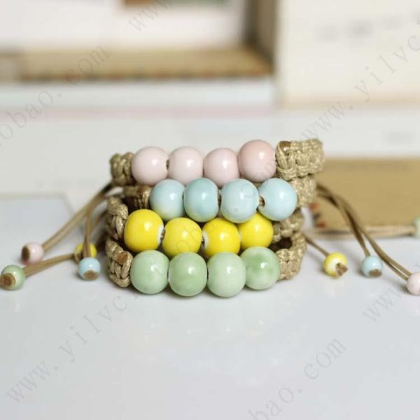 charm bracelets hand weaving beads vintage ceramic bracelet & bangle ethnic style wristband cuff jewelry for women gift fashion accessories, Golden;silver
charm bracelets hand weaving beads vintage ceramic bracelet & bangle ethnic style wristband cuff jewelry for women gift fashion accessories, Golden;silver