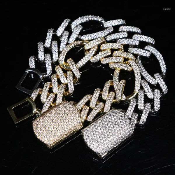 19cm 21cm iced out bling 5a cz 19mm figaro chain bracelet hip hop rock punk men boy big heavy chains1, Black
19cm 21cm iced out bling 5a cz 19mm figaro chain bracelet hip hop rock punk men boy big heavy chains1, Black