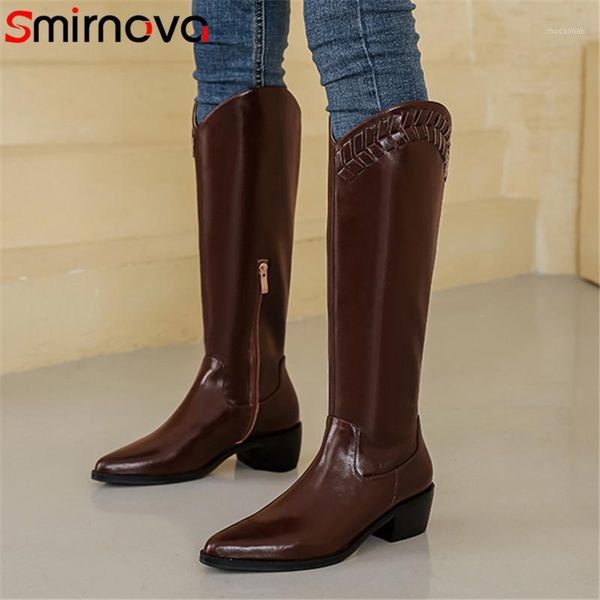 smirnova 2021 cowboy western boots women genuine leather +pu pointed toe zip thick heel casual shoes woman knee high boots1, Black
smirnova 2021 cowboy western boots women genuine leather +pu pointed toe zip thick heel casual shoes woman knee high boots1, Black