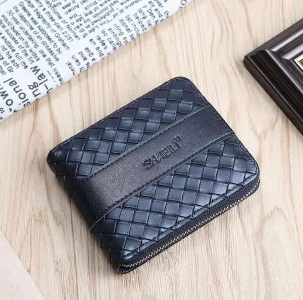 wholesales est braided short retro korean men's money clips classic multifunctional card case pu leather solid id -card holder zipper s, Black
wholesales est braided short retro korean men's money clips classic multifunctional card case pu leather solid id -card holder zipper s, Black