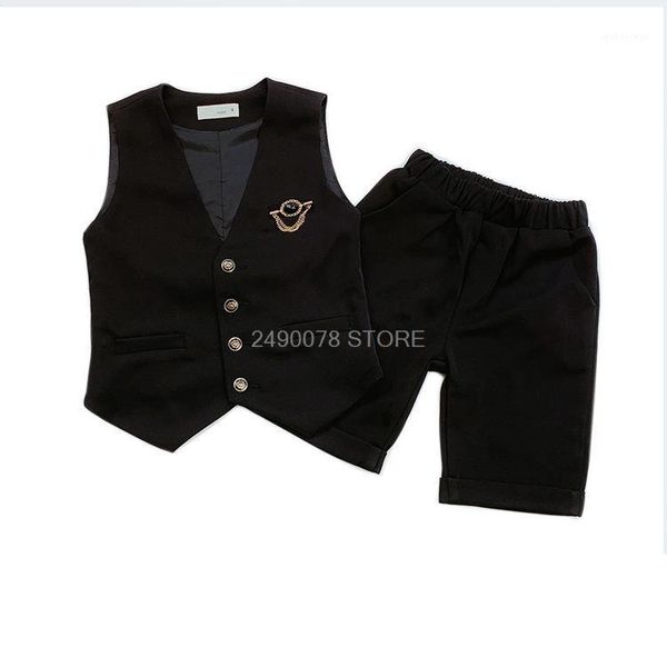 children birthday party clothing set flower boys gentleman suit vest +shorts 2pcs kids wedding formal clothing set 2-10t1, White
children birthday party clothing set flower boys gentleman suit vest +shorts 2pcs kids wedding formal clothing set 2-10t1, White