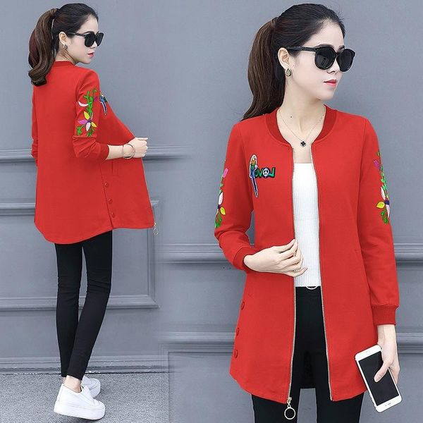women's trench coats 2021 spring coat fashion casual korean version of the wild long autumn embroidery al18705, Tan;black
women's trench coats 2021 spring coat fashion casual korean version of the wild long autumn embroidery al18705, Tan;black