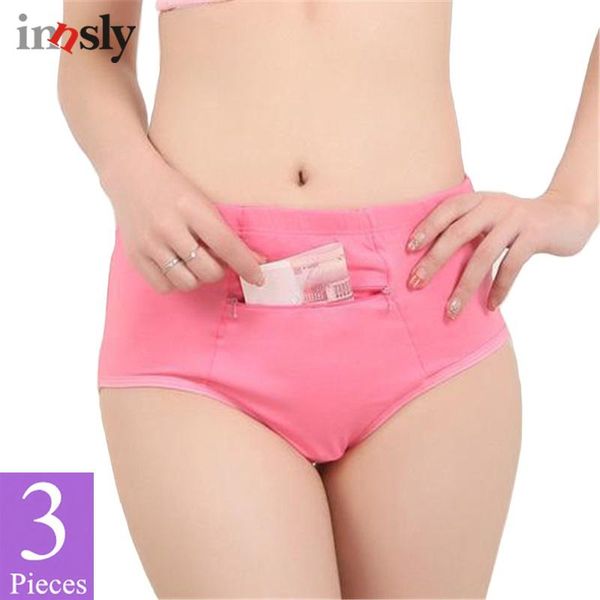 women's panties 3 pieces/set women with pocket big size female cotton underwear zipper novel breathable ladies briefs, Black;pink
women's panties 3 pieces/set women with pocket big size female cotton underwear zipper novel breathable ladies briefs, Black;pink