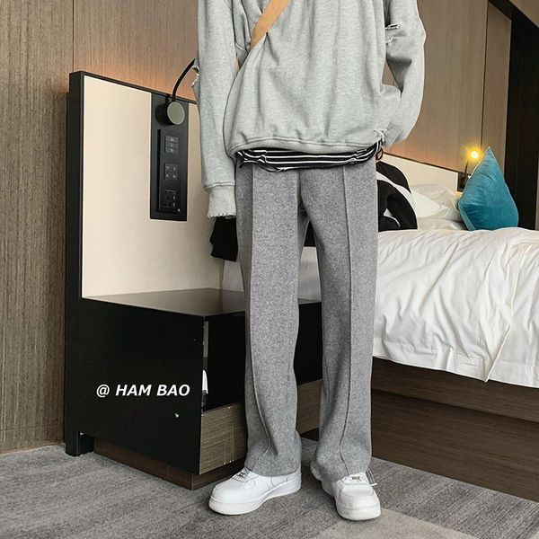m-2xlwinter men's thick woolen material straight leg pants elastic closure footwear sweatpants loose woolen wide leg pants, Black
m-2xlwinter men's thick woolen material straight leg pants elastic closure footwear sweatpants loose woolen wide leg pants, Black