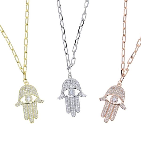 chains turkish hamsa hand pendant necklace gold color 5a cubic zirconia cz paved sparking bling fatima jewelry, Silver
chains turkish hamsa hand pendant necklace gold color 5a cubic zirconia cz paved sparking bling fatima jewelry, Silver