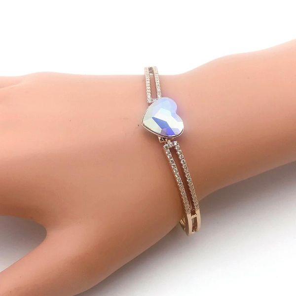 charm bracelets 11.11 luxury jewelry brands womens bangle bracelet made with colorful austrian crystal heart design girls gift, Golden;silver
charm bracelets 11.11 luxury jewelry brands womens bangle bracelet made with colorful austrian crystal heart design girls gift, Golden;silver
