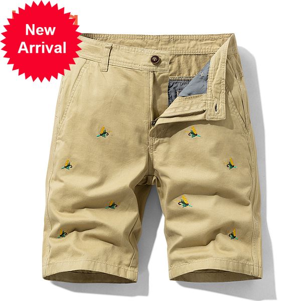 2021 new summer new embroidery cotton cargo fashion casual fit knee length pockets shorts men 203m, White;black
2021 new summer new embroidery cotton cargo fashion casual fit knee length pockets shorts men 203m, White;black