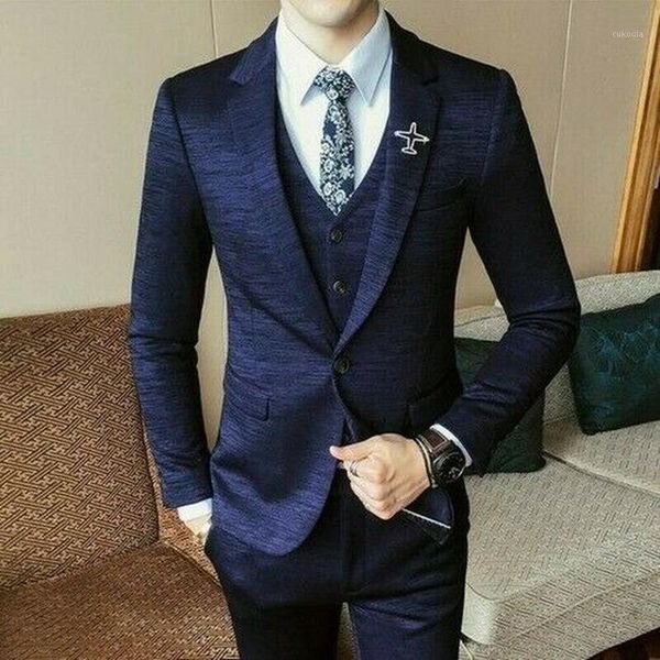 men coat suits one button slim fit solid wedding dress blazer vest pant 3pcs new wedding suits for men1, White;black
men coat suits one button slim fit solid wedding dress blazer vest pant 3pcs new wedding suits for men1, White;black