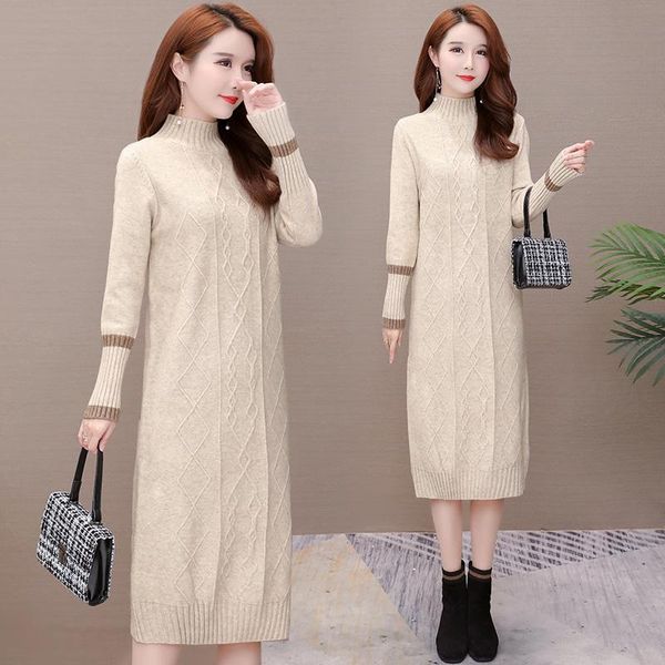 women's sweaters autumn sweater women dress winter long sleeve knitted dresses womens loose maxi oversize knitting robe vestido, White;black
women's sweaters autumn sweater women dress winter long sleeve knitted dresses womens loose maxi oversize knitting robe vestido, White;black