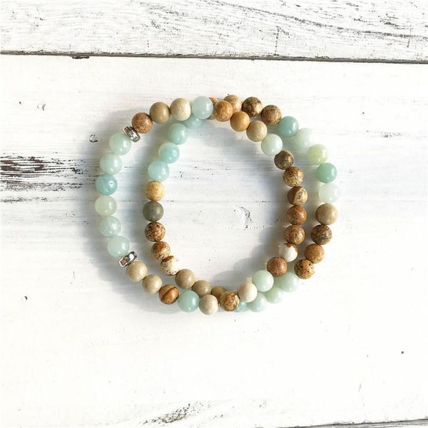 beaded, strands natural picture jaspers & amazonite bracelet fashion set yoga bracelets men's women's gift 6mm charm wrist1, Black
beaded, strands natural picture jaspers & amazonite bracelet fashion set yoga bracelets men's women's gift 6mm charm wrist1, Black