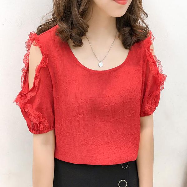 women's blouses & shirts arrival women cold shoulder short sleeve o neck blouse t-shirts for summer, White
women's blouses & shirts arrival women cold shoulder short sleeve o neck blouse t-shirts for summer, White