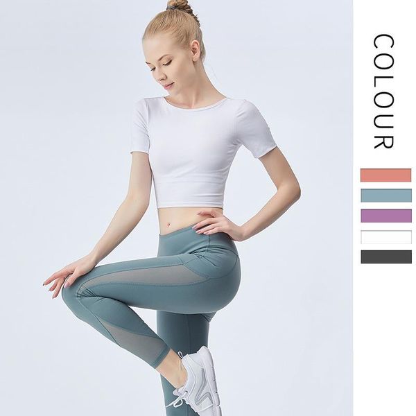 gym clothing women's yoga cross solid color casual nylon short sleeve sports workout running fitness underwear 2021, White;black
gym clothing women's yoga cross solid color casual nylon short sleeve sports workout running fitness underwear 2021, White;black