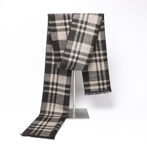 autumn and winter imitation cashmere men's british color matching fashion scarf neck, Blue;gray
autumn and winter imitation cashmere men's british color matching fashion scarf neck, Blue;gray