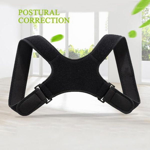 back support adjustable posture corrector breathable magnetic shoulder brace belt men women correction slae1, Black;blue
back support adjustable posture corrector breathable magnetic shoulder brace belt men women correction slae1, Black;blue